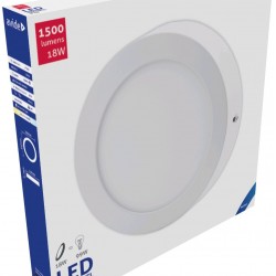 Avide LED Φωτιστικό Οροφής Επιτοίχιο Στρογγυλό Αλουμίνιο 18W Ψυχρό 6400K