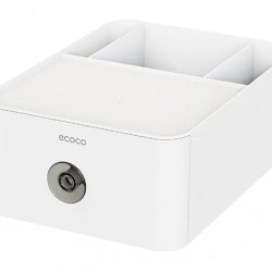 ECOCO θήκη οργάνωσης E2334, επιτραπέζια, 28x21x11cm, λευκή