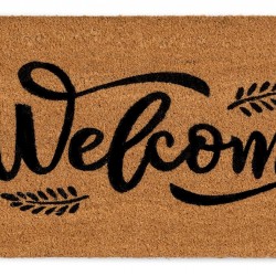 HOME USE πατάκι εισόδου HUH-0204, αντιολισθητικό, 60x40cm, 8mm πάχος, καφέ