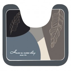 HOME USE πατάκι μπάνιου HUH-0215, αντιολισθητικό, 50x40cm, 3.5mm πάχος, πολύχρωμο