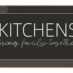 HOME USE πατάκι κουζίνας HUH-0217, αντιολισθητικό, υφασμάτινο, 150x50cm, 3.5mm πάχος, καφέ