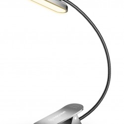 GLOCUSENT LED φακός διαβάσματος GLCSNTA2401, επαναφορτιζόμενος, έως 60lm, γκρι