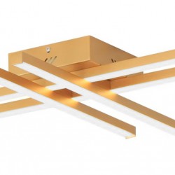 POWERTECH LED φωτιστικό οροφής HLL-0179, 50W, 4500K, 9x60x60cm, χρυσό