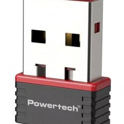 POWERTECH ασύρματος USB αντάπτορας δικτύου PT-1384, 150Mbps WiFi