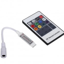 ATC Mini RF Ασύρματο RGB LED Τηλεχειριστήριο 5V-24V 12A