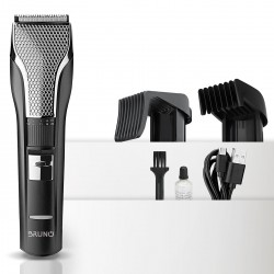 BRUNO κουρευτική μηχανή BRN-0220, επαναφορτιζόμενη, μαύρη