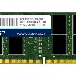 SILICON POWER industrial μνήμη DDR4 SODIMM SP016GISFU320BH0, 16GB, 3200MHz, CL22, -20~95 °C