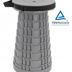 HOME USE πτυσσόμενο καρεκλάκι HUH-0231, αντοχή έως 250kg, 25.5x45cm, γκρι