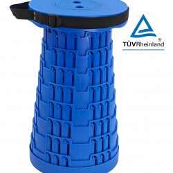 POWERTECH πτυσσόμενο καρεκλάκι HUH-0234, αντοχή έως 250kg, 25.5x45cm, μπλε