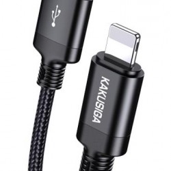 KAKUSIGA καλώδιο Lightning σε USB KSC-970, 3A, 480Mbps, 1m, μαύρο