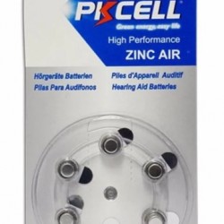 Pkcell 1.4V Zinc Air Μπαταρίες Ακουστικών Βαρηκοΐας A10 6τμχ