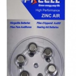 Pkcell 1.4V Zinc Air Μπαταρία Ακουστικών Βαρηκοΐας  A312 6τμχ