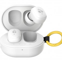 POWERTECH earphones με θήκη φόρτισης PT-1393, True Wireless, 6mm, 25/230mAh, λευκά