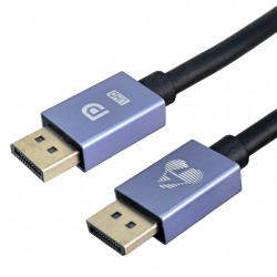 POWERTECH καλώδιο DisplayPort CAB-DP073, 8K/60Hz, 48 Gbps, 2m, μαύρο