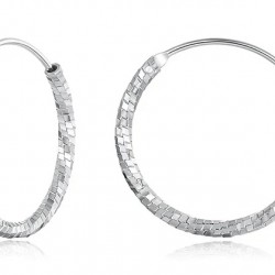 BAMOER σκουλαρίκια κρίκοι BSE1178-M, ασήμι 925, 2.1cm, ασημί