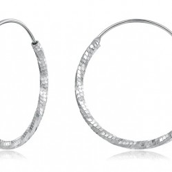 BAMOER σκουλαρίκια κρίκοι BSE1178-L, ασήμι 925, 2.6cm, ασημί
