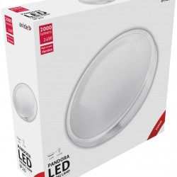Avide LED Μοντέρνα Πλαφονιέρα Οροφής Pandora (Αλουμίνιο) 24W 380*110.0mm Θερμό 3000K 