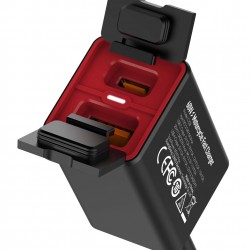 LDNIO φορτιστής μοτοσυκλέτας C108 με καλώδιο, USB/USB-C, 60W, μαύρος