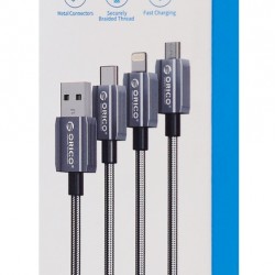 ORICO καλώδιο Lightning σε USB GQA12, 2.4A, 480Mbps, 1m, μαύρο