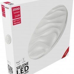 Avide LED Μοντέρνα Πλαφονιέρα Οροφής Selene 24W 380*70mm Θερμό 3000K