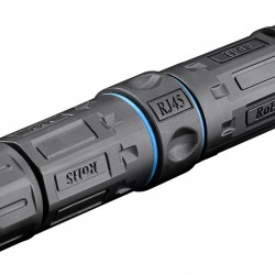 POWERTECH αδιάβροχος σύνδεσμος RJ45 CAB-N427, CAT 6, IP68, μαύρος