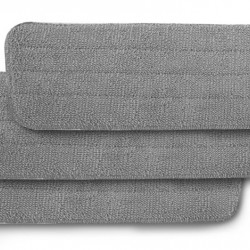 ESPERANZA ανταλλακτικά πανιά μικροϊνών παρκετέζας EHS003SP3, 41.5x14cm, γκρι, 3τμχ