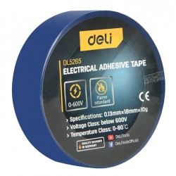 DELI μονωτική ταινία υψηλής αντοχής DL5265, 18mm x 9.15m, μπλε