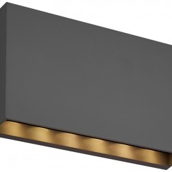 Avide Εξωτερικό Φωτιστικό Τοίχου Sydney LED 6W Λευκό 4000K IP65 20cm