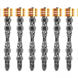 DELI σετ μύτες κατσαβιδιού DL255065 για δραπανοκατσάβιδο, διπλή κεφαλή, PH2x65mm, με μαγνητικό ring, 10τμχ