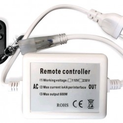 Avide LED Ταινία 220V 600W Ντίμερ 5050 SMD RF Τηλεχειριστήριο και Controll