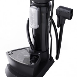 DELI τρόμπα ποδιού DL880003 με μανόμετρο, 140PSI, μαύρη