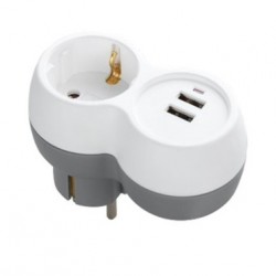 Technik Professional Πρίζα 1 Θέση + 2 USB-A 16A