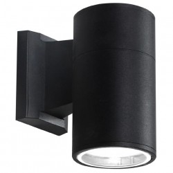 POWERTECH φωτιστικό τοίχου HLL-0189 για GU10 λάμπα, μεταλλικό, IP65, μαύρο