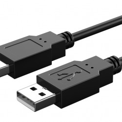 CABLETIME καλώδιο USB 2.0 C161-AMAM, 480Mbps, 0.5m, μαύρο