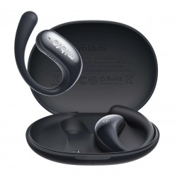 MIBRO earphones με θήκη φόρτισης OpenEar, OWS, ENC, 45/400mAh, μαύρα
