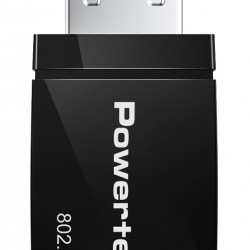 POWERTECH ασύρματος USB αντάπτορας δικτύου PT-1450, 1300Mbps dual band WiFi