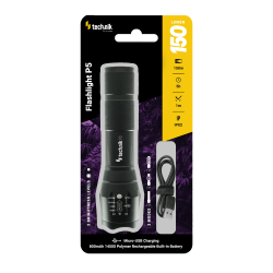 Technik Φακός P5 (+1x14500 800mAh) XPE LED με Καλώδιο Micro USB 150lm