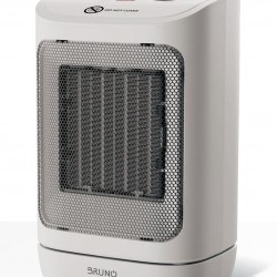 BRUNO κεραμικό αερόθερμο BRN-0255, 2000W, με θερμοστάτη/ανεμιστήρα/αυτόματη περιστροφή, λευκό