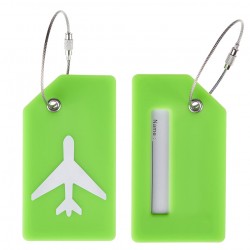 HOME USE ετικέτα βαλίτσας HUH-0246, 9.2x0.7x5.2cm, πράσινη