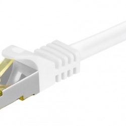 GOOBAY καλώδιο δικτύου 91090, CAT 7 S/FTP, copper, 500MHz, 0.50m, λευκό