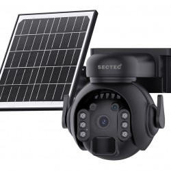 SECTEC smart ηλιακή κάμερα ST-515C-3M-4G-BK, 3MP, 4G, SD, PTZ, IP65
