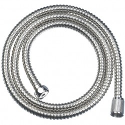 BRUNO σπιράλ ντους BRN-0243, ανοξείδωτο ατσάλι, 1.5m, ασημί