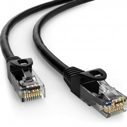 POWERTECH καλώδιο δικτύου CAB-N401, Cat 6 U/UTP, CCA, 250Hz, 0.25m, μαύρο