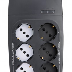 POWERTECH σταθεροποιητής ρεύματος PT-1496, 2000VA/1000W, 6x schuko