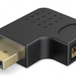 GOOBAY αντάπτορας DisplayPort 77131, 8K/144Hz, γωνιακός, μαύρος