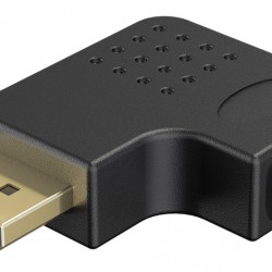 GOOBAY αντάπτορας DisplayPort 77132, 8K/144Hz, γωνιακός, μαύρος