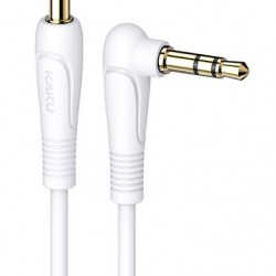 KAKUSIGA καλώδιο ήχου 3.5mm KSC-521, AUX, 90°, HiFi 1m, λευκό