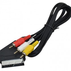 ATC Καλώδιο Scart σε 3RCA 1.5m Χωρίς Διακόπτη