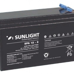 Sunlight Μολύβδου 12V 6A Μακρόστενη