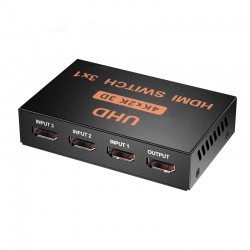 ATC HDMI Switch Μεταλλικό 3 In / 1 Out 4K x 2K Τηλ/στήριο